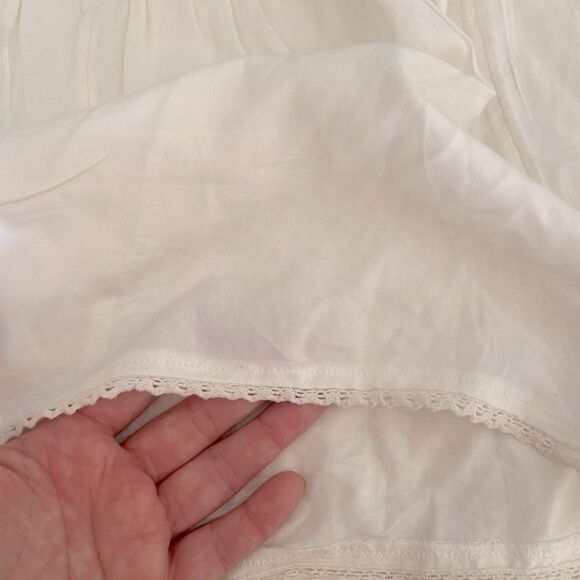 ROXY WOMENS BOHO WHITE ROMPER size M - Picture 6 of 6